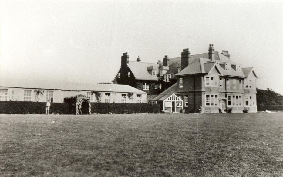 The School from the playing fields (early)